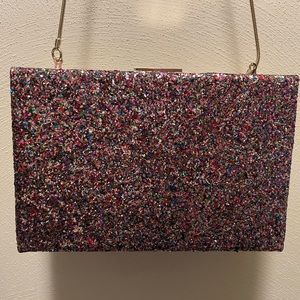 Kate Spade Multi Glitter Clutch / Crossbody Purse